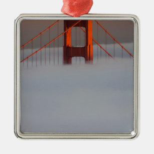 Mistrollen door de baai van San Francisco, omhuld  Metalen Ornament