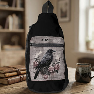 Mistroostige Onyx Donkere Academie Raaf Sling Bag