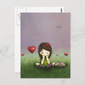 Mistroostige suikerpruim briefkaart (Voorkant / Achterkant)