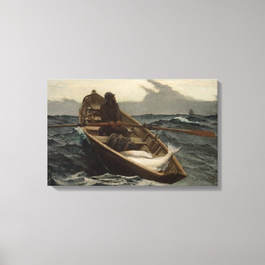 Mistwaarschuwing (door Winslow Homer) Canvas Afdruk (Voorkant)