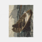 Mistwaarschuwing (door Winslow Homer) Fleece Deken (Voorkant)