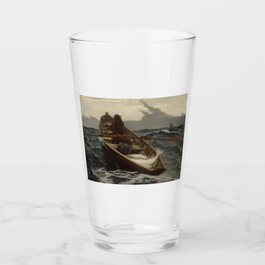 Mistwaarschuwing (door Winslow Homer) Glas (Voorkant)