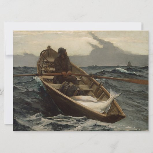 Mistwaarschuwing (door Winslow Homer) Kaart (Voorkant)