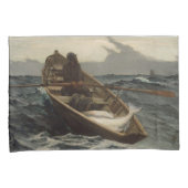 Mistwaarschuwing (door Winslow Homer) Kussensloop (Voorkant-Rechts)