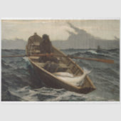 Mistwaarschuwing (door Winslow Homer) Tissuepapier (Voorkant)