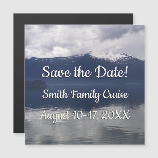 Misty Alaskan Zee in de schaduw van Blue (Voorkant / Achterkant)