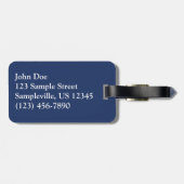 Misty Alaskan Zee in de schaduw van Blue Bagagelabel (Achterkant horizontaal)