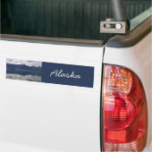 Misty Alaskan Zee in de schaduw van Blue Bumpersticker (Op Truck)
