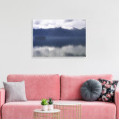 Misty Alaskan Zee in de schaduw van Blue Canvas Afdruk (Insitu (Woonkamer))