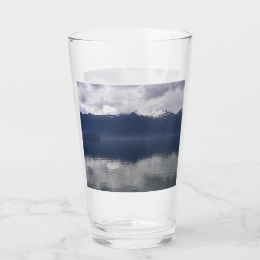 Misty Alaskan Zee in de schaduw van Blue Glas (Achterkant)