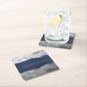 Misty Alaskan Zee in de schaduw van Blue Kartonnen Onderzetters (Insitu)