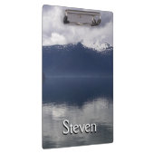 Misty Alaskan Zee in de schaduw van Blue Klembord (Rechts)