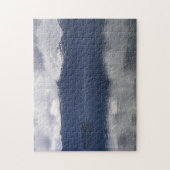 Misty Alaskan Zee in de schaduw van Blue Legpuzzel (Verticaal)