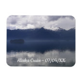 Misty Alaskan Zee in de schaduw van Blue Magneet (Horizontaal)