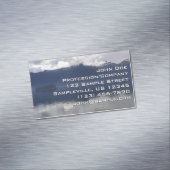 Misty Alaskan Zee in de schaduw van Blue Magnetisch Visitekaartje (Voorbeeld)