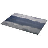 Misty Alaskan Zee in de schaduw van Blue Snijplank (Hoek)