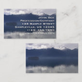 Misty Alaskan Zee in de schaduw van Blue Visitekaartje (Voorkant / Achterkant)