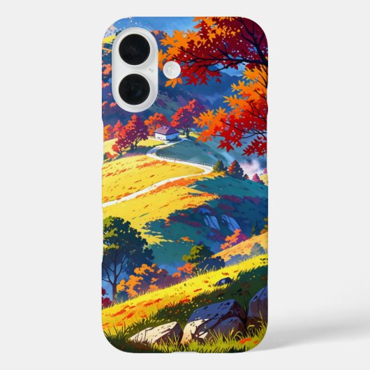 Misty Autumn Hills Case-Mate iPhone Case (Achterkant)