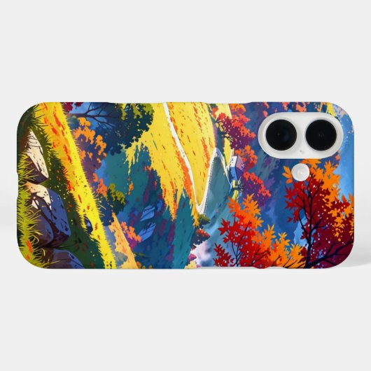 Misty Autumn Hills Case-Mate iPhone Case (Achterkant (horizontaal))