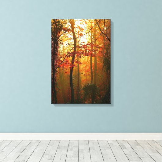 Misty Autumn Morning Canvas (Insitu (Houten vloer))