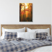 Misty Autumn Morning Canvas Afdruk (Insitu (Slaapkamer))