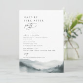 Misty Bergbos Happily Ever After Feest Kaart (Staand voorkant)