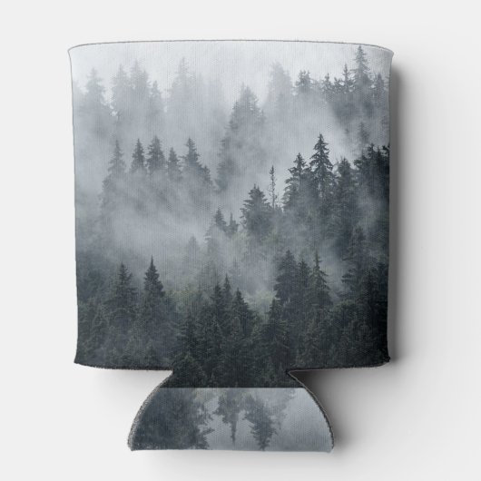 Misty berglandschap stijl blikjeskoeler (Achterkant)