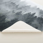 Misty berglandschap  stijl sherpa deken (3/4)