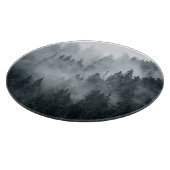 Misty berglandschap  stijl snijplank (Hoek)