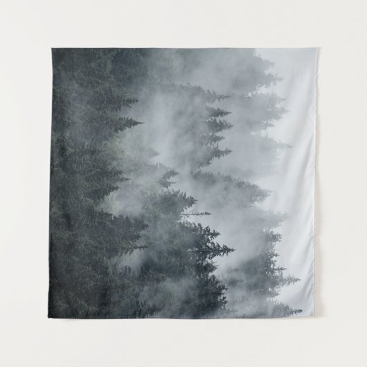 Misty berglandschap  stijl wandkleed (Voorkant (horizontaal))