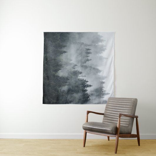 Misty berglandschap  stijl wandkleed (In Situ (horizontaal))