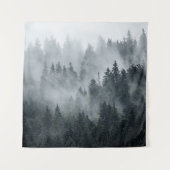 Misty berglandschap  stijl wandkleed (Voorkant)