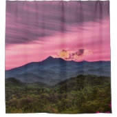 Misty bergtop douchegordijn (Voorkant)