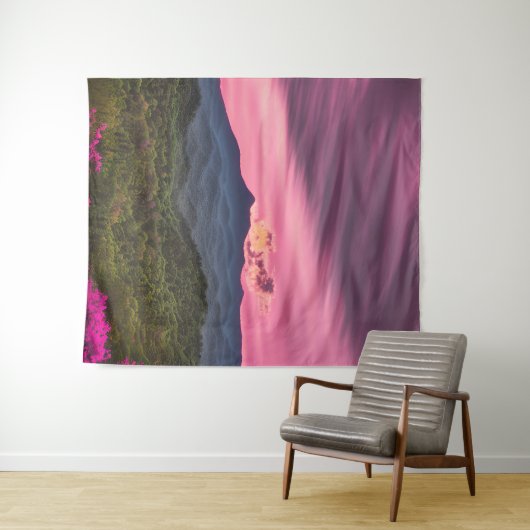 Misty bergtop wandkleed (In Situ (horizontaal))