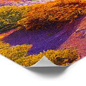 💙 Misty Blau Bergen Meer Bos Serene Wand Poster (Hoek)