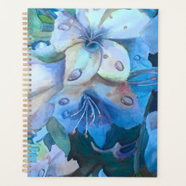 Misty Blue Azaleas in Waterverf Planner