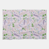 Misty Blue Bleek Pink Kitchen Towel Theedoek (Horizontaal)