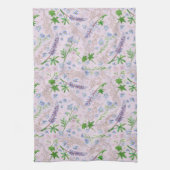 Misty Blue Bleek Pink Kitchen Towel Theedoek (Verticaal)