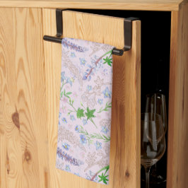 Misty Blue Bleek Pink Kitchen Towel Theedoek
