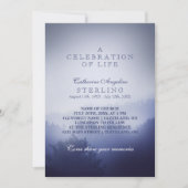 Misty Blue Bossen | Een viering van het leven Kaart (Voorkant)