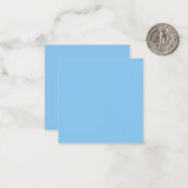 Misty Blue Color, flatcard Notitiekaartje (Voorkant / Achterkant in situ)