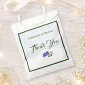 Misty Blue en Green Bedankzakje (Geknipt)