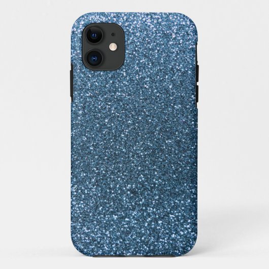 Misty blue glitter Case-Mate iPhone case (Achterkant)
