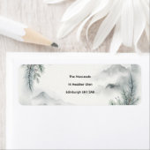 Misty Blue Mountain Pine Retouradreslabels Etiket (Insitu)