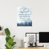 Misty Blue Mountains Unplugged Wedding Ceremony Poster (Thuiskantoor)
