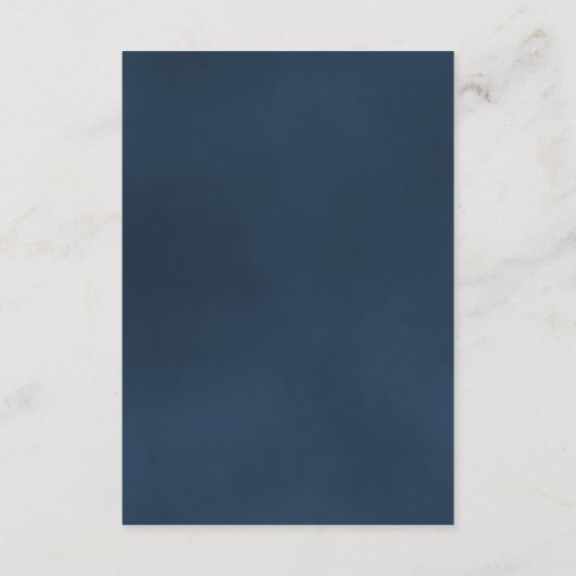 Misty Blue Pine Bomen Bruiloft Details QR Code Informatiekaartje (Achterkant)