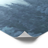 Misty Blue Pine Forest Alfabetical Seating Chart Poster (Hoek)