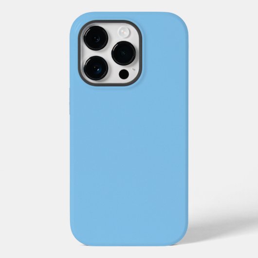 Misty Blue Solid Color, iPhone Case (Achterkant)