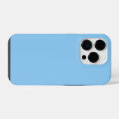 Misty Blue Solid Color, iPhone Case Hoesje (Achterkant horizontaal)