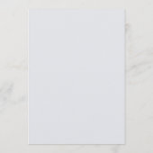 Misty Blues Bloemen Rozen Anemonen Tafel Kaarten (Achterkant)